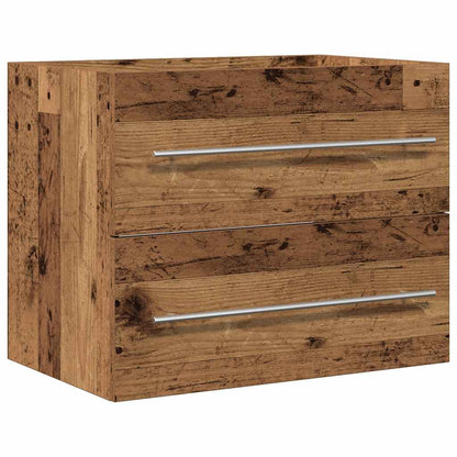 vidaXL Bathroom Sink Cabinet Old Wood 60x38.5x48 cm Engineered Wood 2