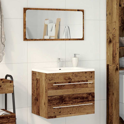 vidaXL Bathroom Sink Cabinet Old Wood 60x38.5x48 cm Engineered Wood 3