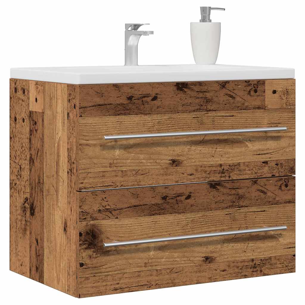vidaXL Bathroom Sink Cabinet Old Wood 60x38.5x48 cm Engineered Wood 4