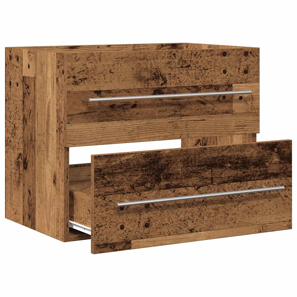 vidaXL Bathroom Sink Cabinet Old Wood 60x38.5x48 cm Engineered Wood 5