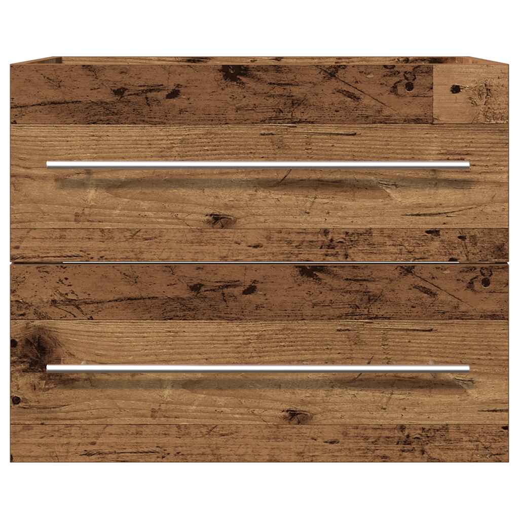 vidaXL Bathroom Sink Cabinet Old Wood 60x38.5x48 cm Engineered Wood 6