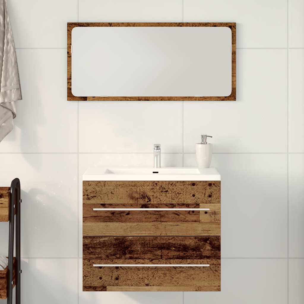 vidaXL Bathroom Sink Cabinet Old Wood 60x38.5x48 cm Engineered Wood 1