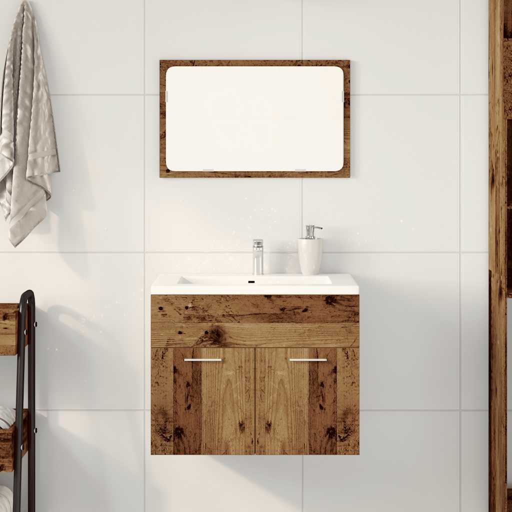 vidaXL 2 Piece Bathroom Furniture Set Engineered Wood