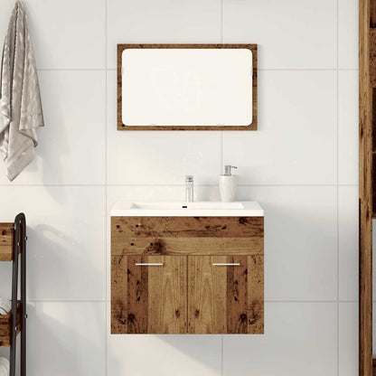 vidaXL 2 Piece Bathroom Furniture Set Engineered Wood