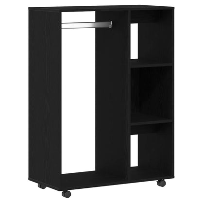 vidaXL Wardrobe Black Oak 80x40x110 cm Engineered Wood 2