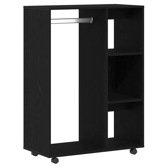 vidaXL Wardrobe Black Oak 80x40x110 cm Engineered Wood 2