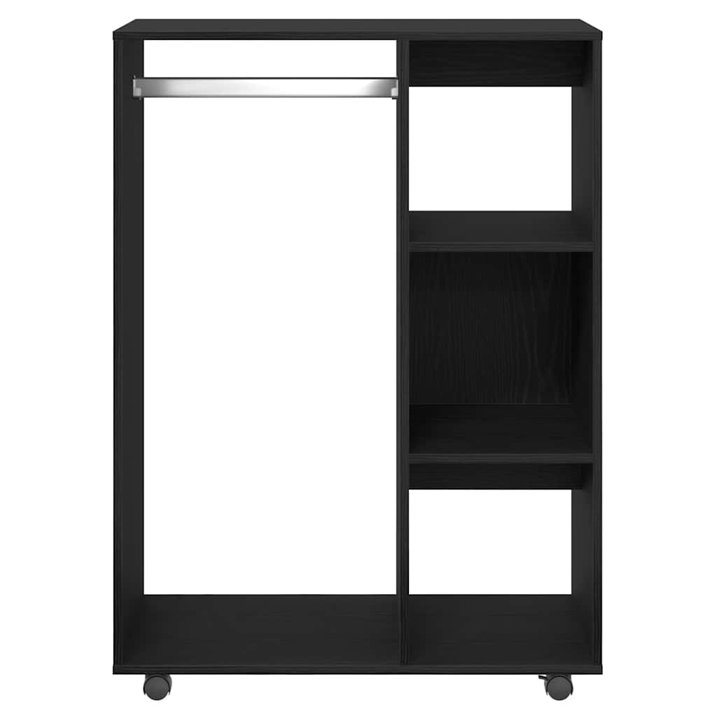 vidaXL Wardrobe Black Oak 80x40x110 cm Engineered Wood 5
