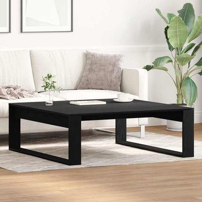 vidaXL Coffee Table Black Oak 100 x 100 x 35 cm Engineered Wood 1
