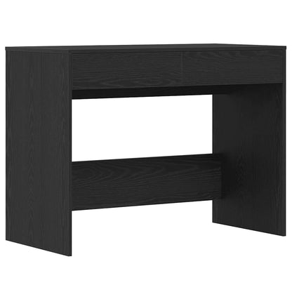 vidaXL Desk Black Oak 101x50x76.5 cm Engineered Wood 2