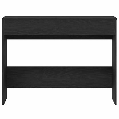 vidaXL Desk Black Oak 101x50x76.5 cm Engineered Wood 6