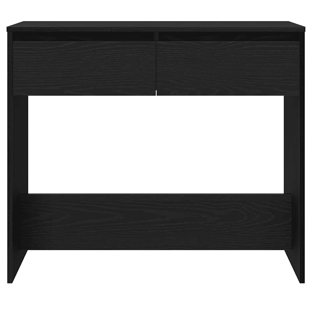 vidaXL Console Table Black Oak 89x41x76.5 cm Engineered Wood 6