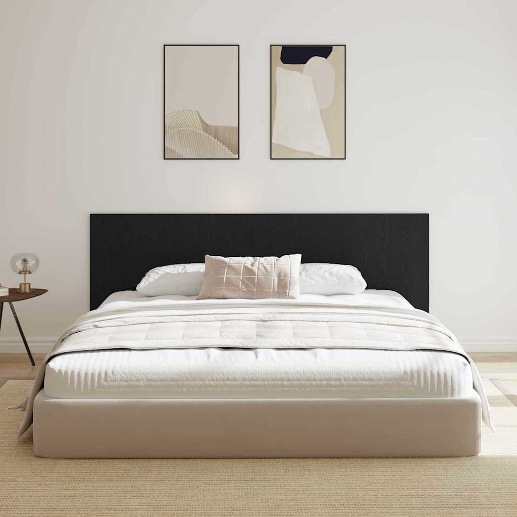vidaXL Bed Headboard Black Oak Engineered Wood 3