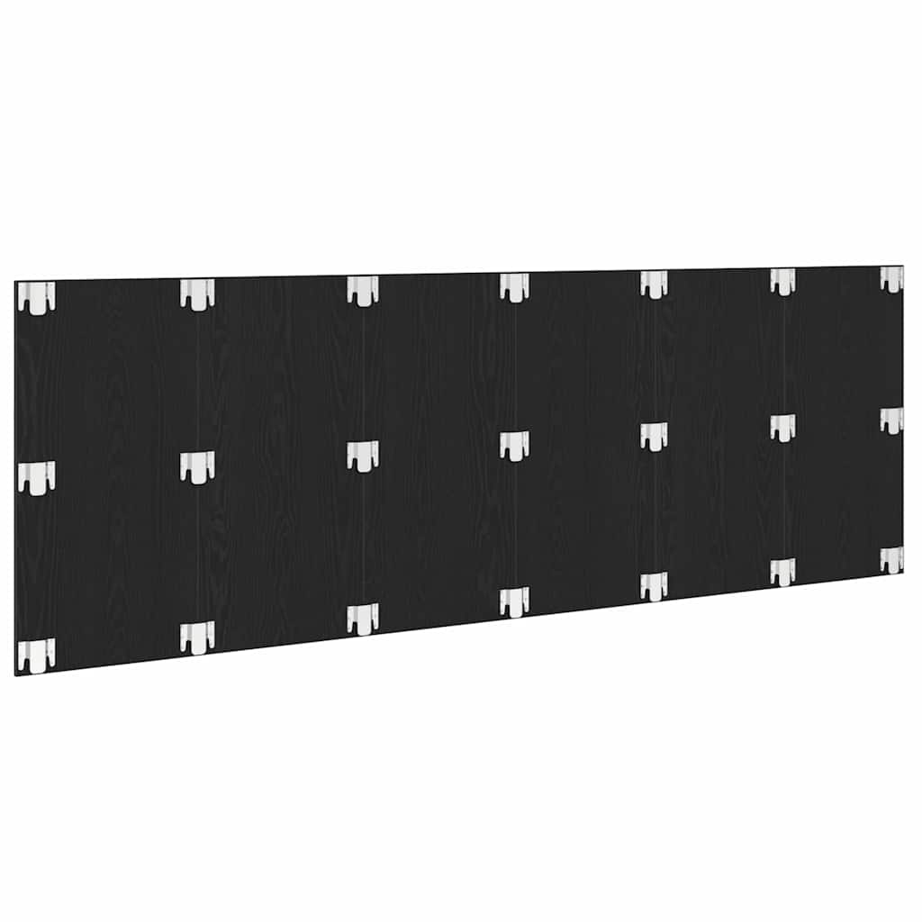 vidaXL Bed Headboard Black Oak Engineered Wood 4