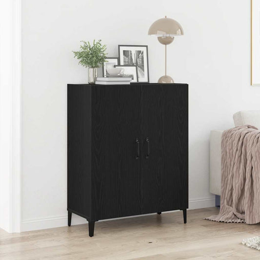 vidaXL Sideboard Black Oak 69,5x34x90 cm Engineered Wood 1