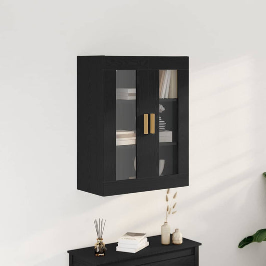 Hanging Wall Cabinet 69,5x34x90 cm Black oak