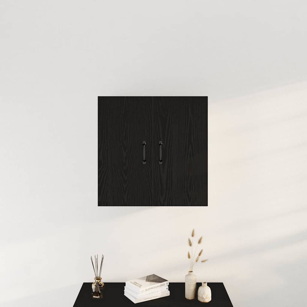 vidaXL Wall Cabinet Black Oak 60x31x60 cm Engineered Wood 3