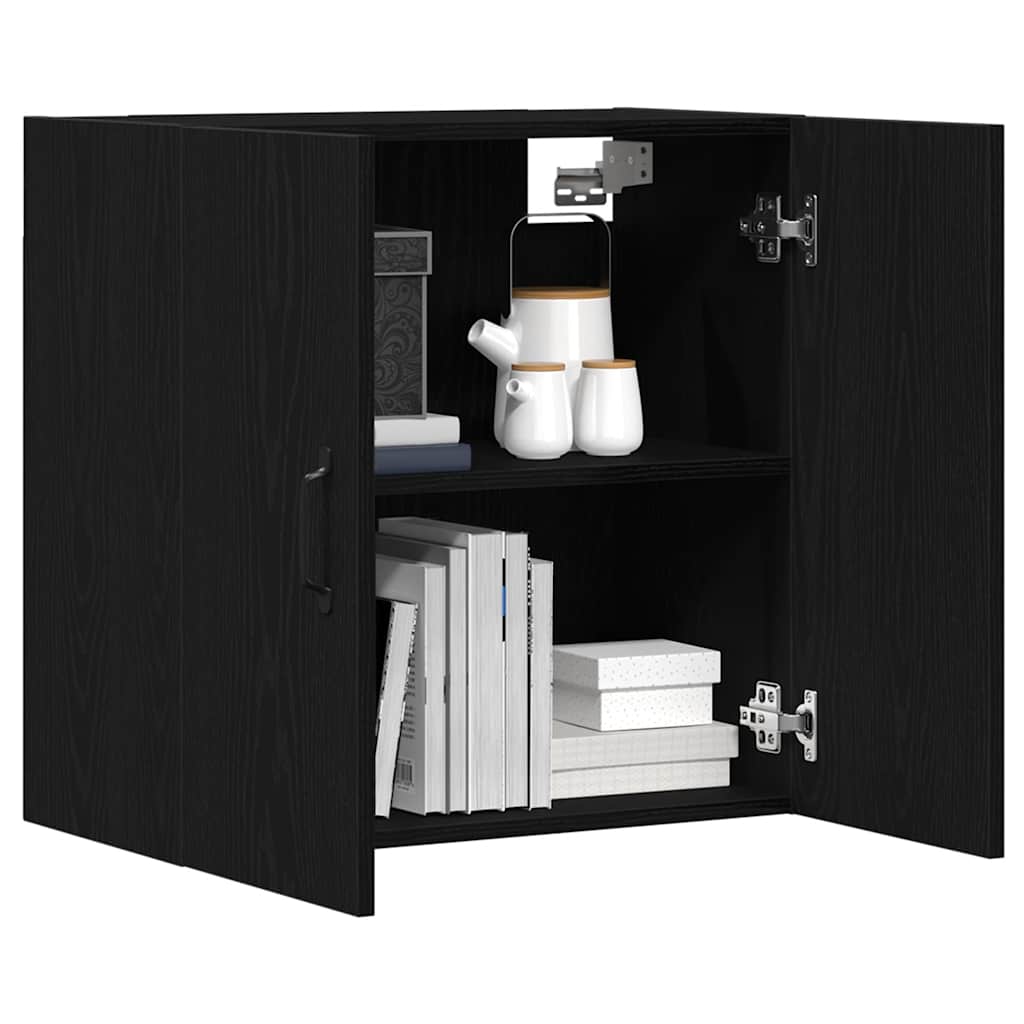 vidaXL Wall Cabinet Black Oak 60x31x60 cm Engineered Wood 4