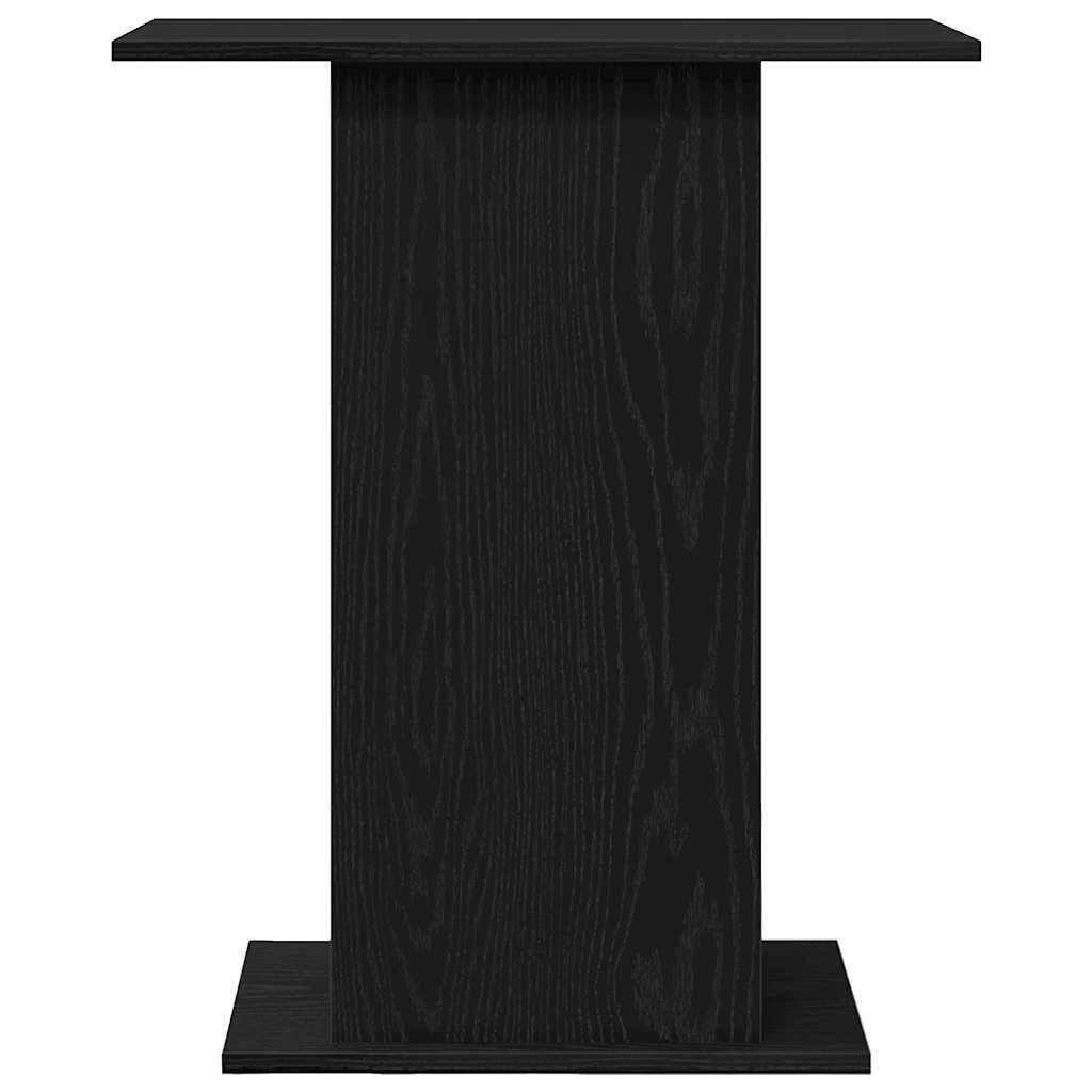vidaXL Aquarium Stand Black Oak 60.5x36x72.5 cm Engineered Wood 5