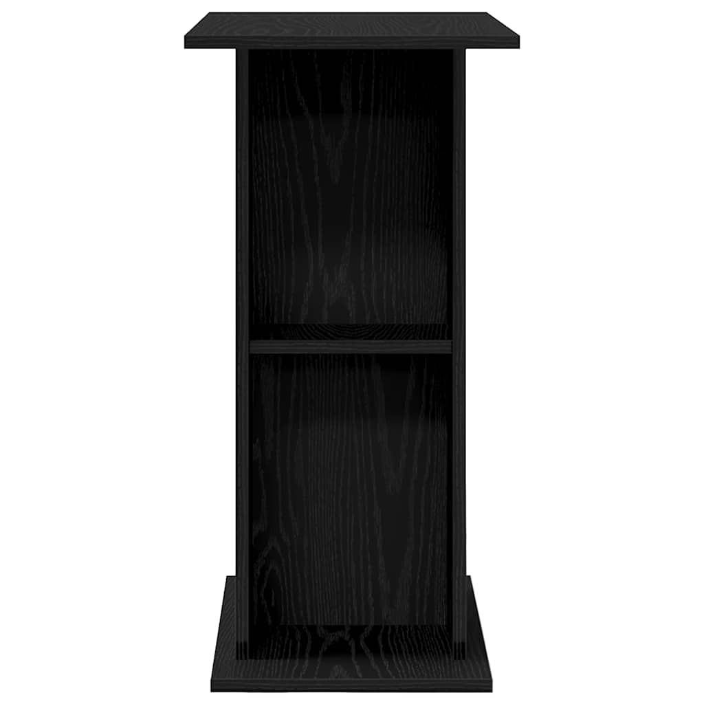 vidaXL Aquarium Stand Black Oak 60.5x36x72.5 cm Engineered Wood 6