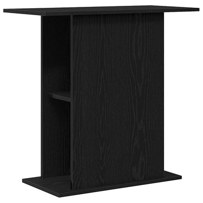 vidaXL Aquarium Stand Black Oak 75x36x72.5 cm Engineered Wood 2