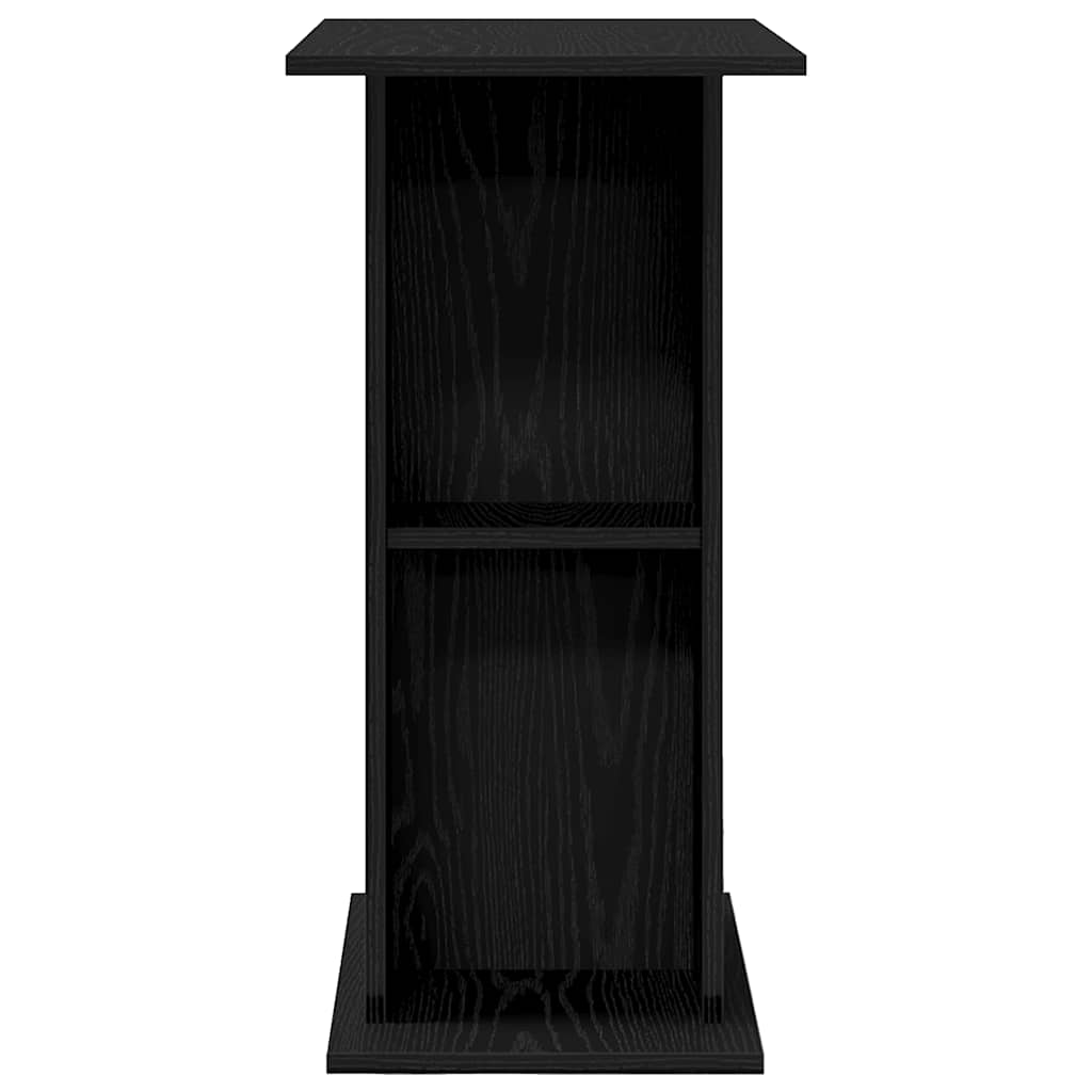 vidaXL Aquarium Stand Black Oak 75x36x72.5 cm Engineered Wood 6