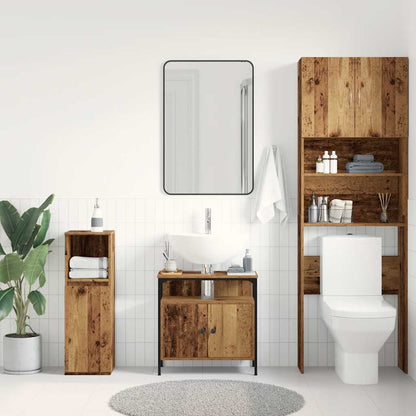 vidaXL Bathroom Sink Cabinet Old Wood 60x30x60 cm Engineered Wood 3