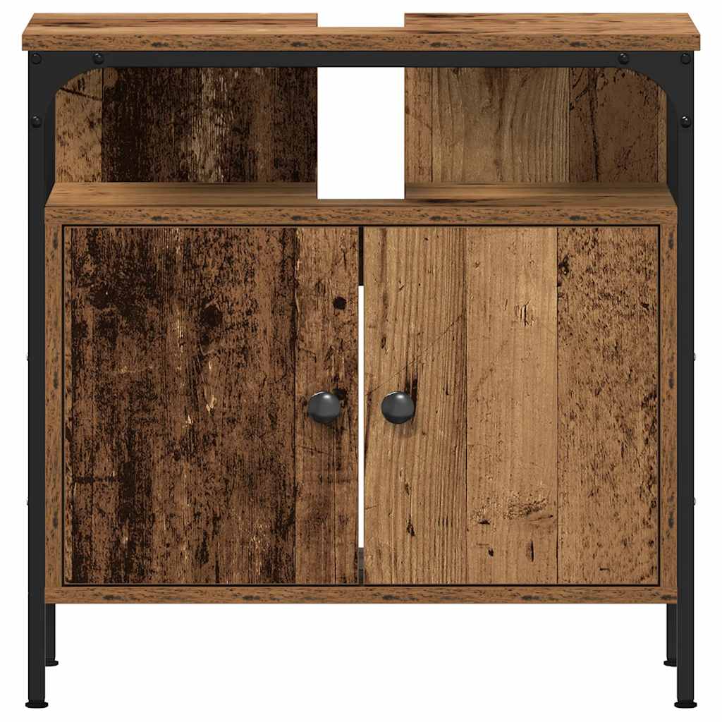 vidaXL Bathroom Sink Cabinet Old Wood 60x30x60 cm Engineered Wood 5