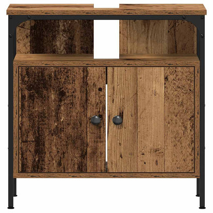 vidaXL Bathroom Sink Cabinet Old Wood 60x30x60 cm Engineered Wood 5