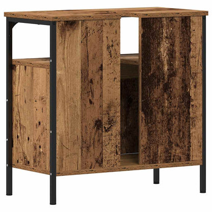 vidaXL Bathroom Sink Cabinet Old Wood 60x30x60 cm Engineered Wood 6