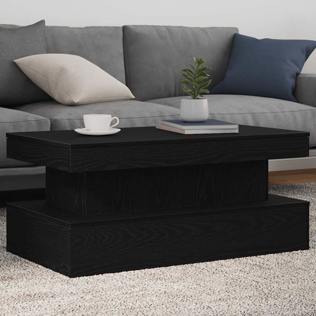 vidaXL Coffee Table with LED Lights 50x50x40 cm