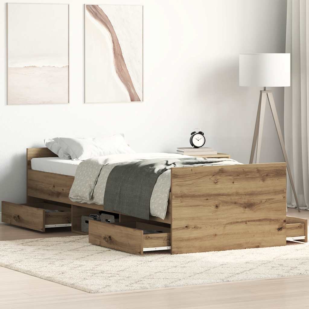 Bed Frame without Mattress Artisan oak