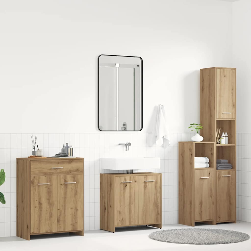 4 Piece Bathroom Furniture Artisian oak