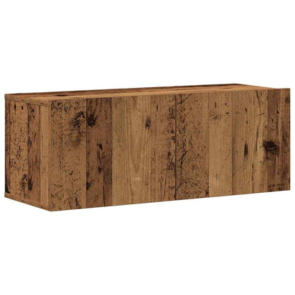 8 Piece TV Cabinet Set Engineered Wood Width 160 cm Old wood