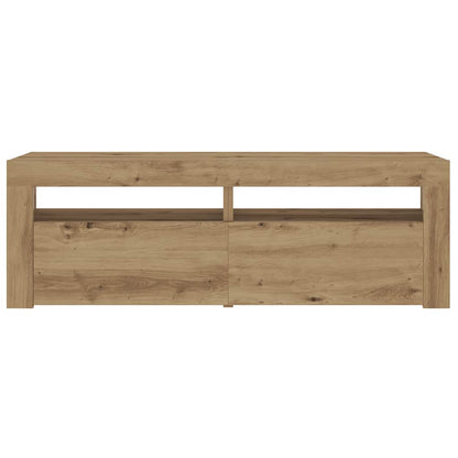 vidaXL Bedside Cabinets 2 pcs with LEDs Artisan Oak 60x35x40 cm 6