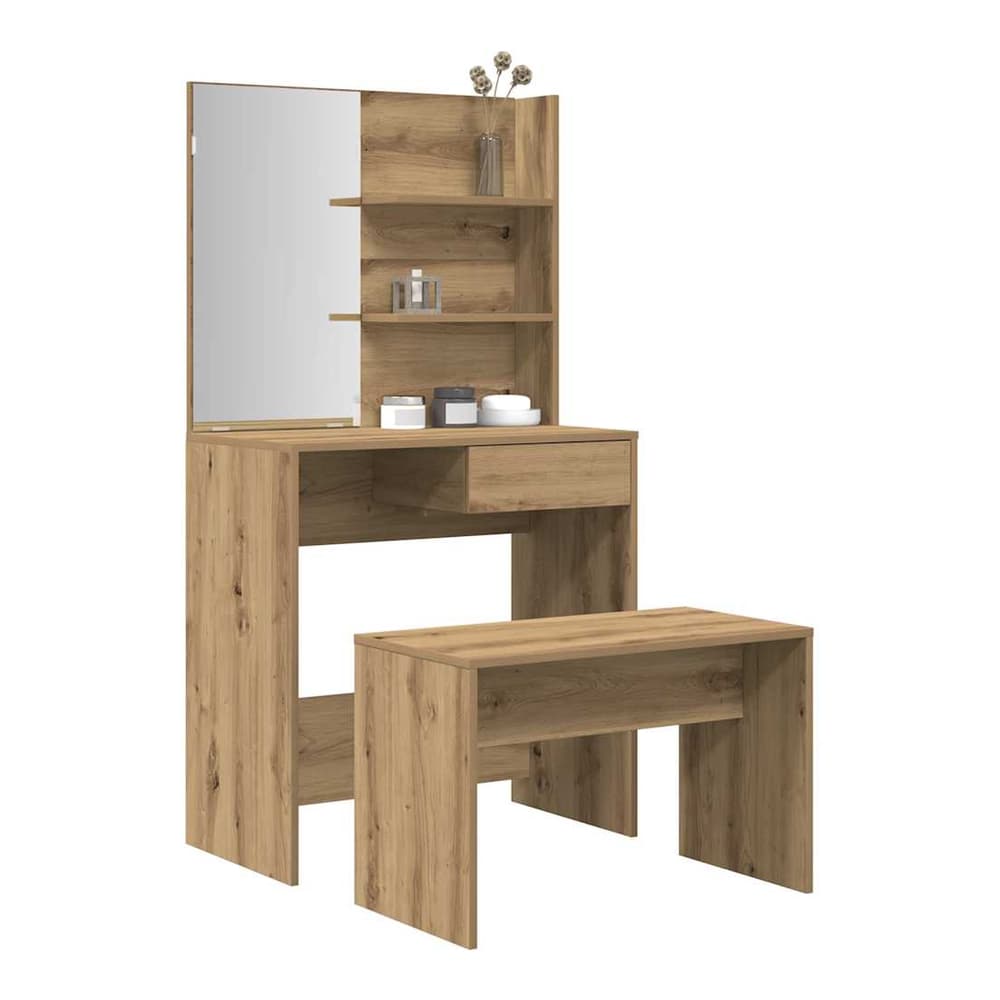 Dressing Table Set 74,5x40x141 cm Artisan oak