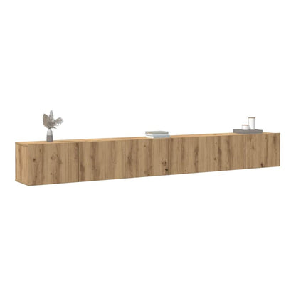 3 Piece TV Cabinet Set Engineered Wood Width 80 cm Artisan oak