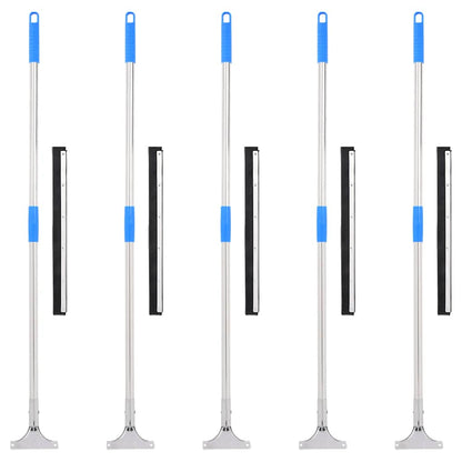 vidaXL Floor Squeegees 5 pcs 45x122.5 cm Steel and Rubber 1