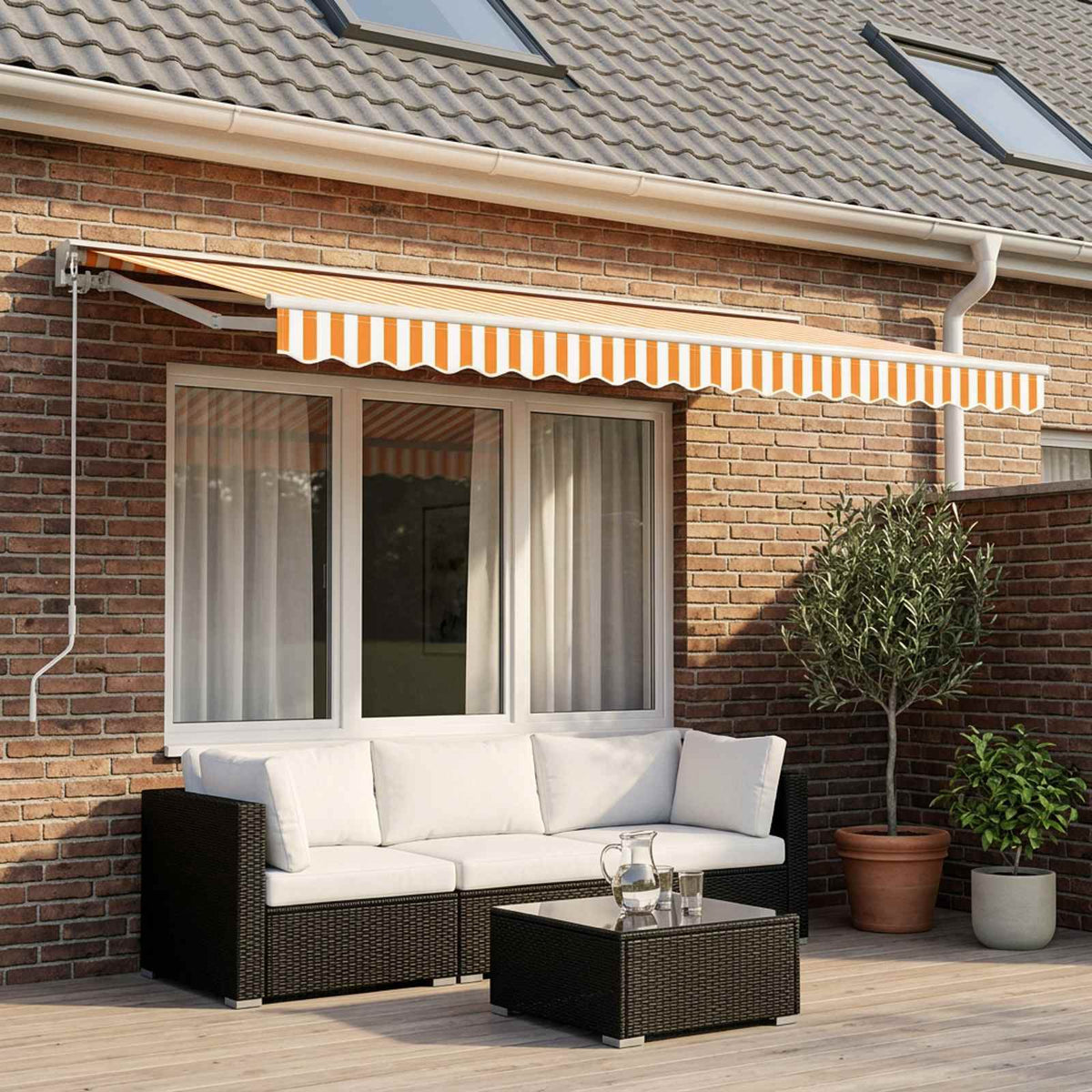 vidaXL Awning Canopy Replacement for 4x2 m Polyester