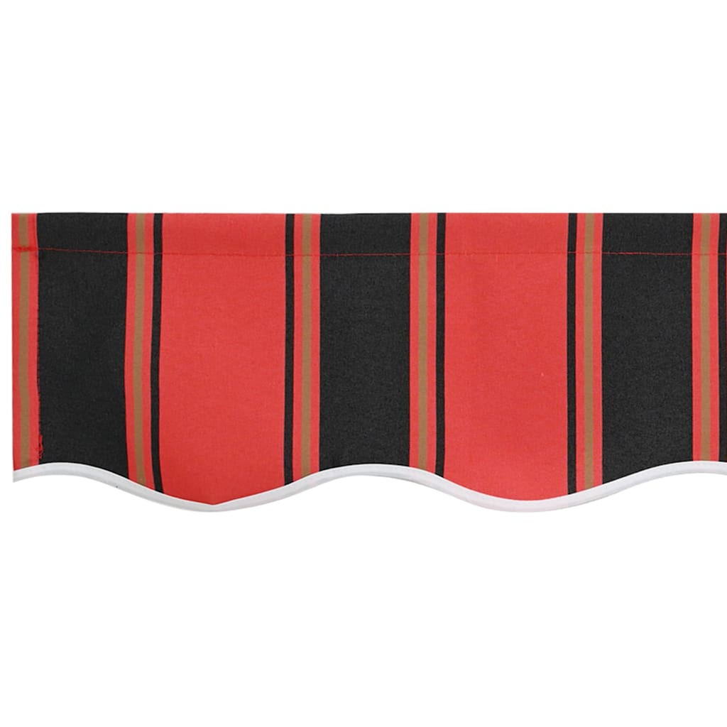 vidaXL Awning Canopy Replacement for 2.5x2 m Orange Red & Brown Stripe 6