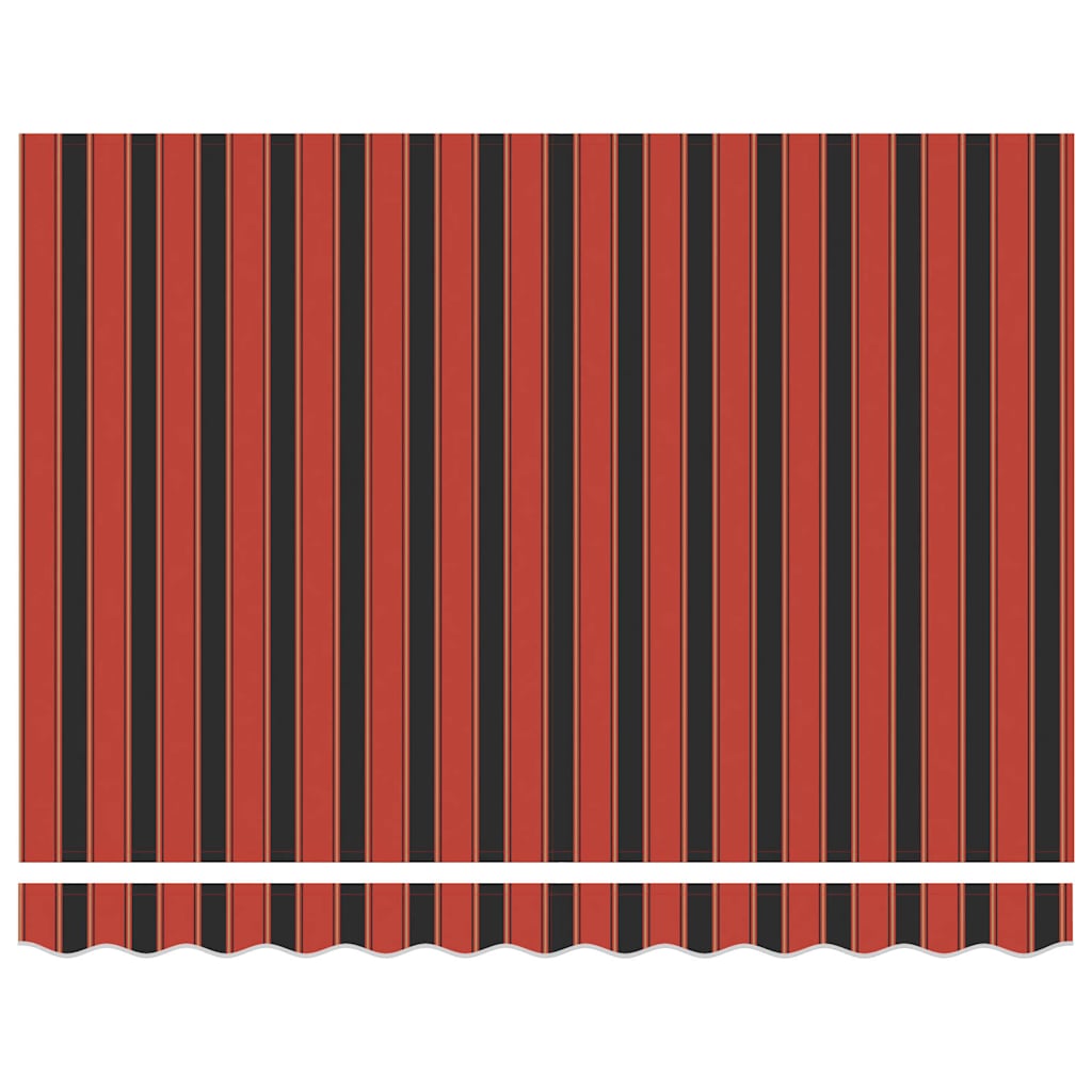 vidaXL Awning Canopy Replacement for 2.5x2 m Orange Red & Brown Stripe 5