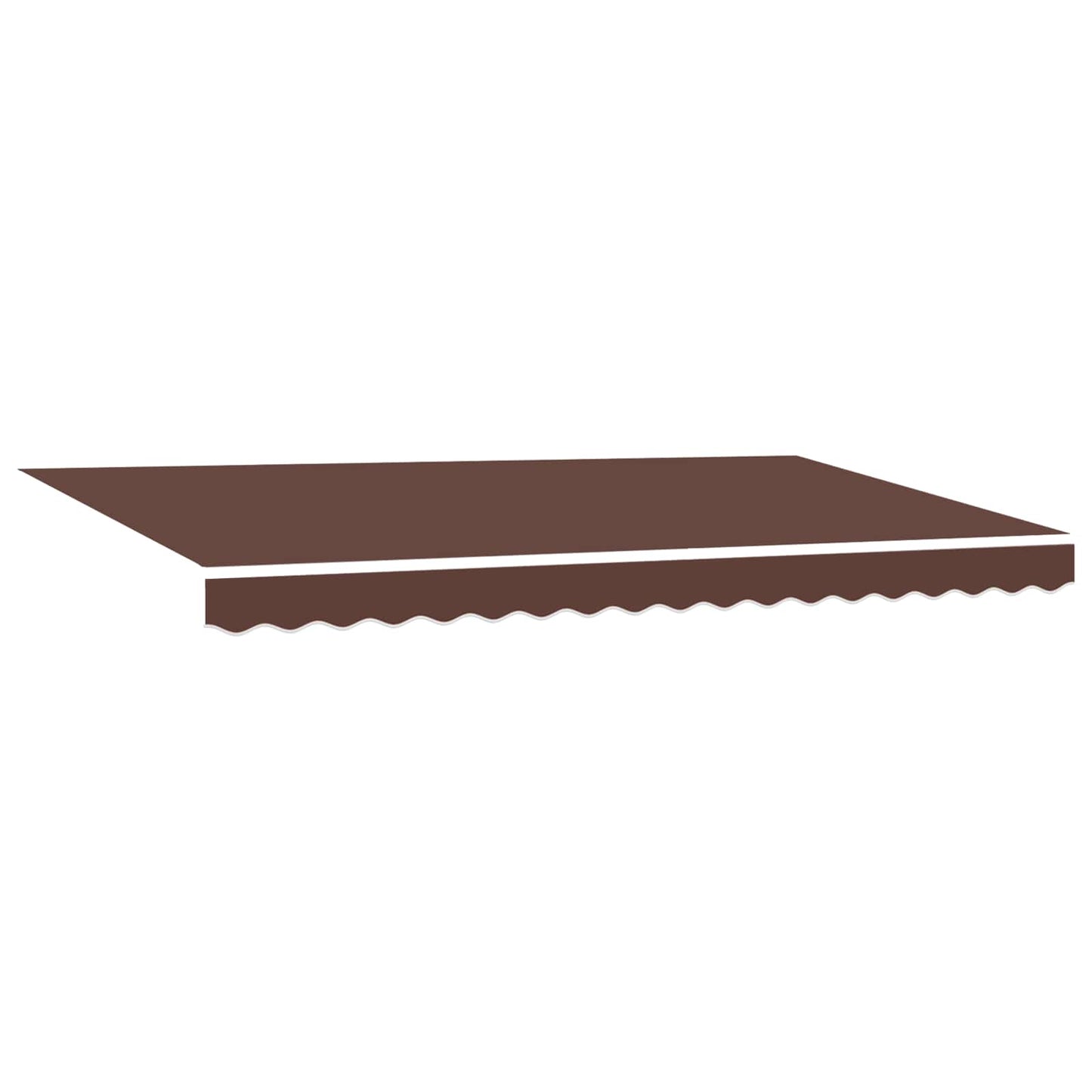vidaXL Awning Canopy Replacement for 4x2 m Brown Polyester 2
