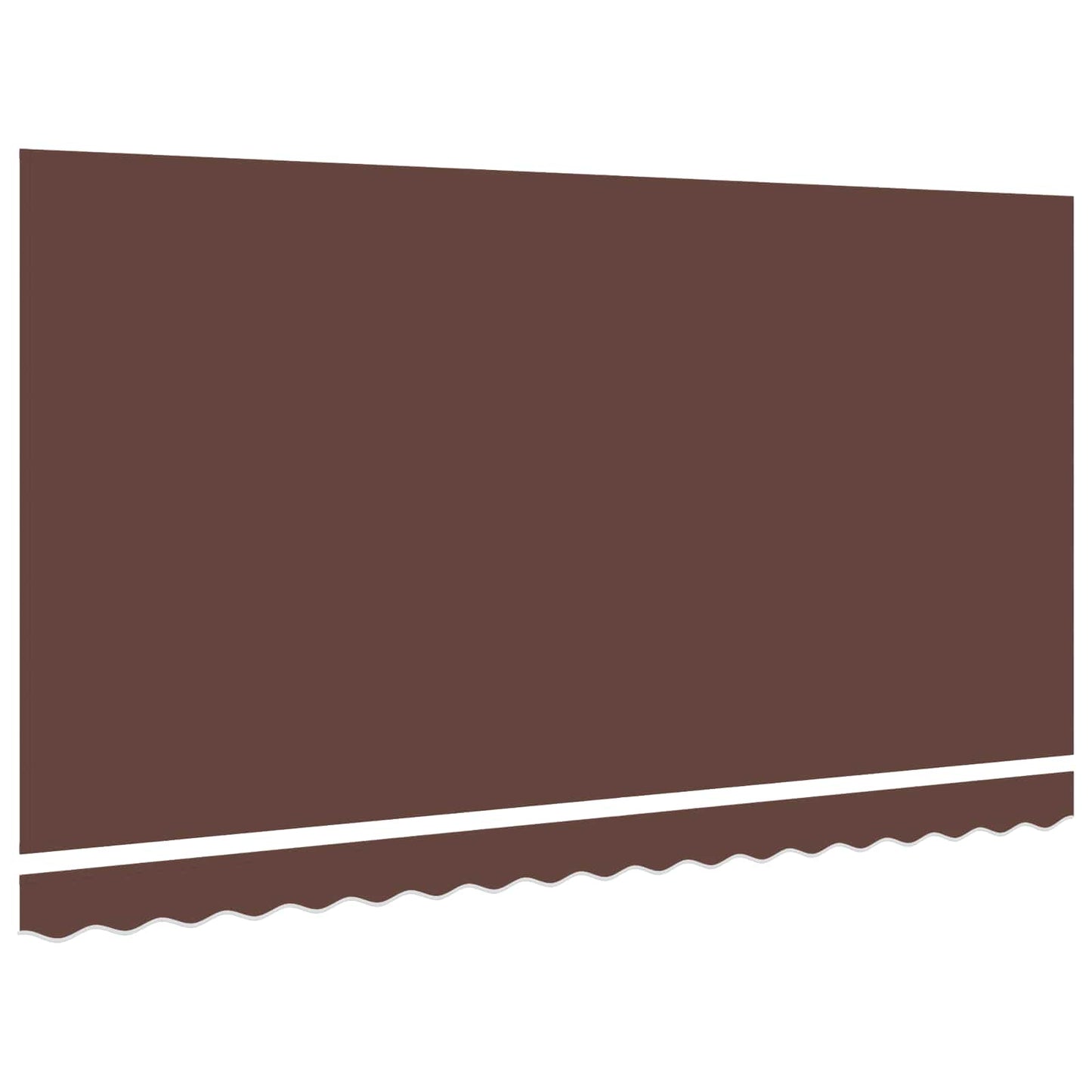 vidaXL Awning Canopy Replacement for 4x2 m Brown Polyester 3