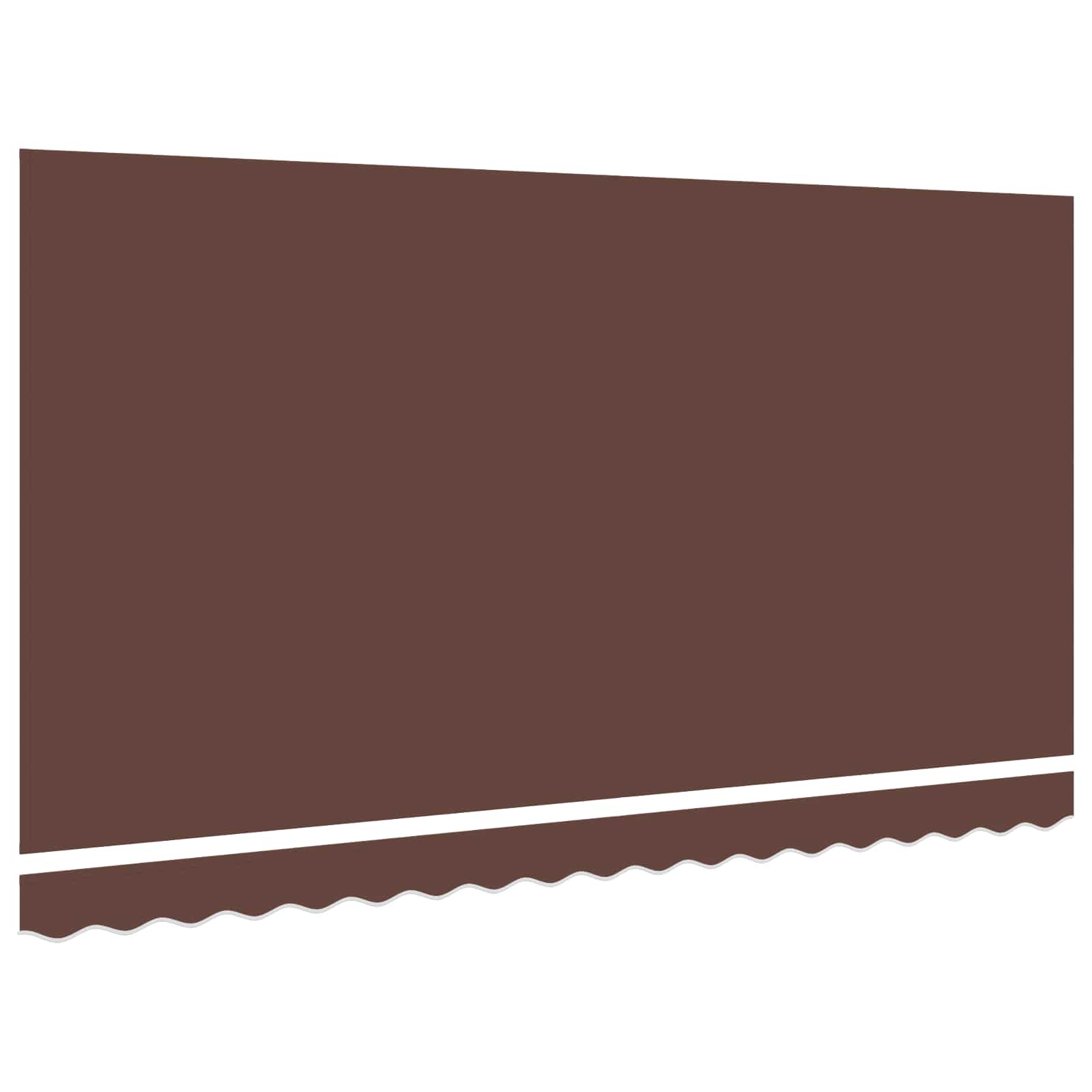vidaXL Awning Canopy Replacement for 4x2 m Brown Polyester 3