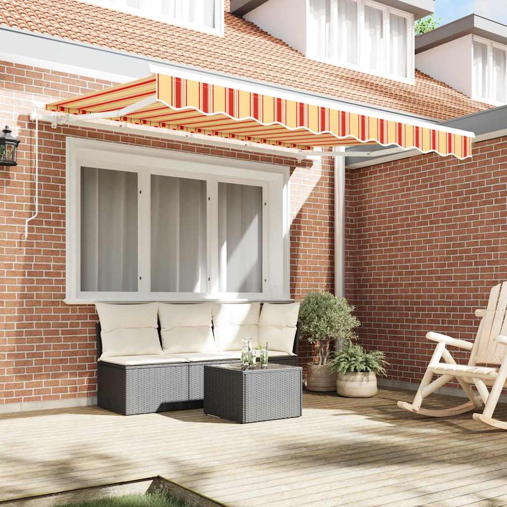 vidaXL Awning Canopy Replacement for 3.5x2 m Yellow & Orange Stripe 3