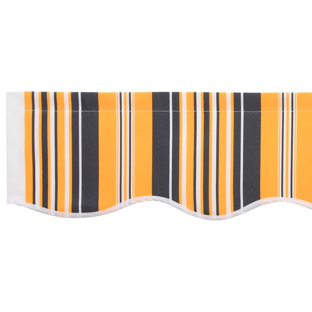 vidaXL Awning Canopy Replacement for 2.5x2 m Orange & Black Stripe 6