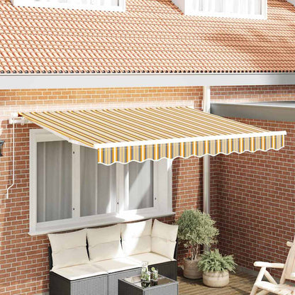 vidaXL Awning Canopy Replacement for 2.5x2 m Orange & Black Stripe 1
