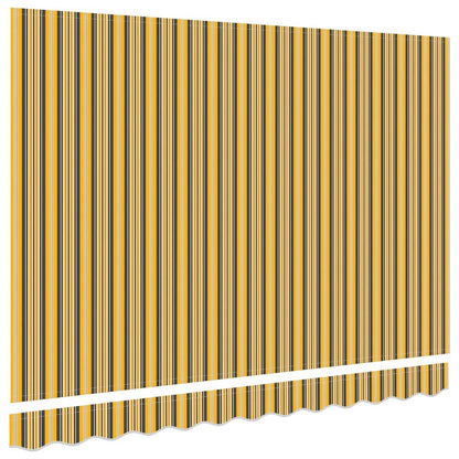 vidaXL Awning Canopy Replacement for 2.5x2 m Orange & Black Stripe 4