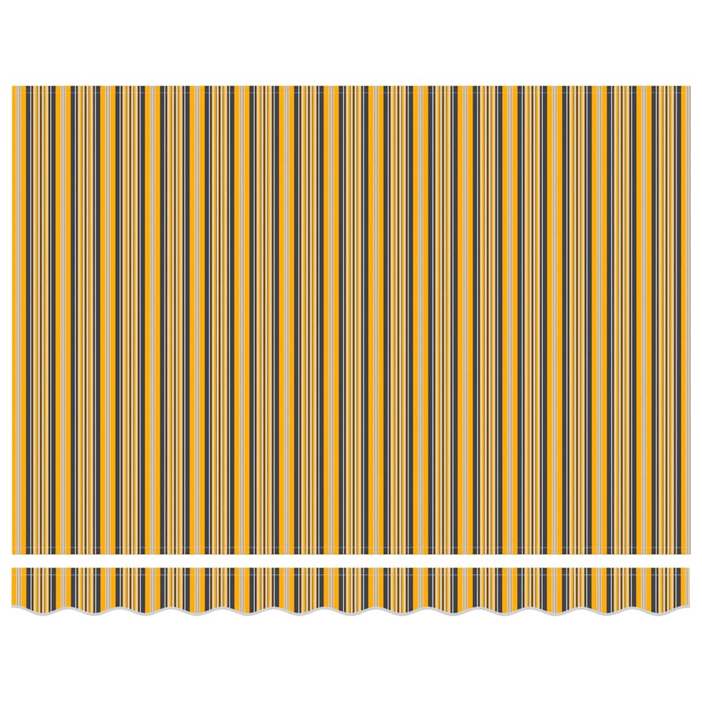 vidaXL Awning Canopy Replacement for 2.5x2 m Orange & Black Stripe 5