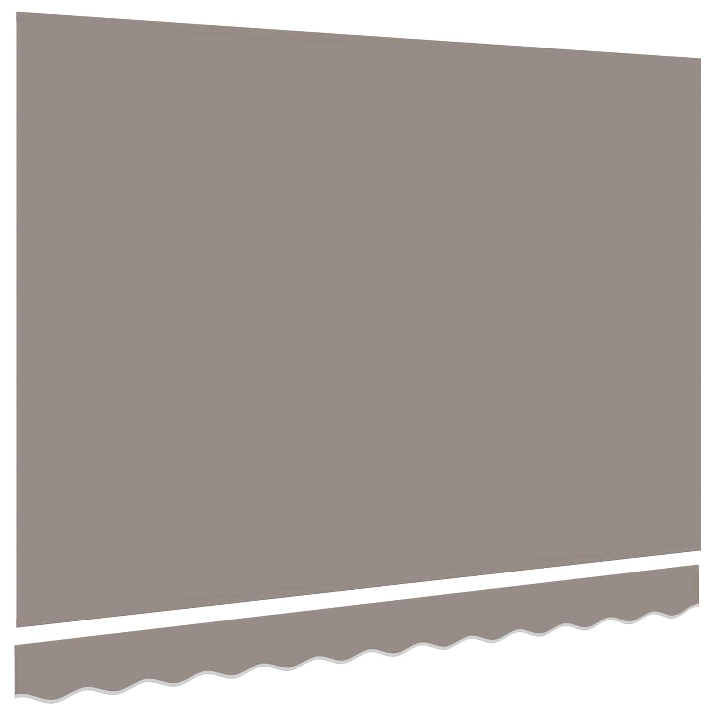 vidaXL Awning Canopy Replacement for 3x2.5 m Light Grey Polyester 3
