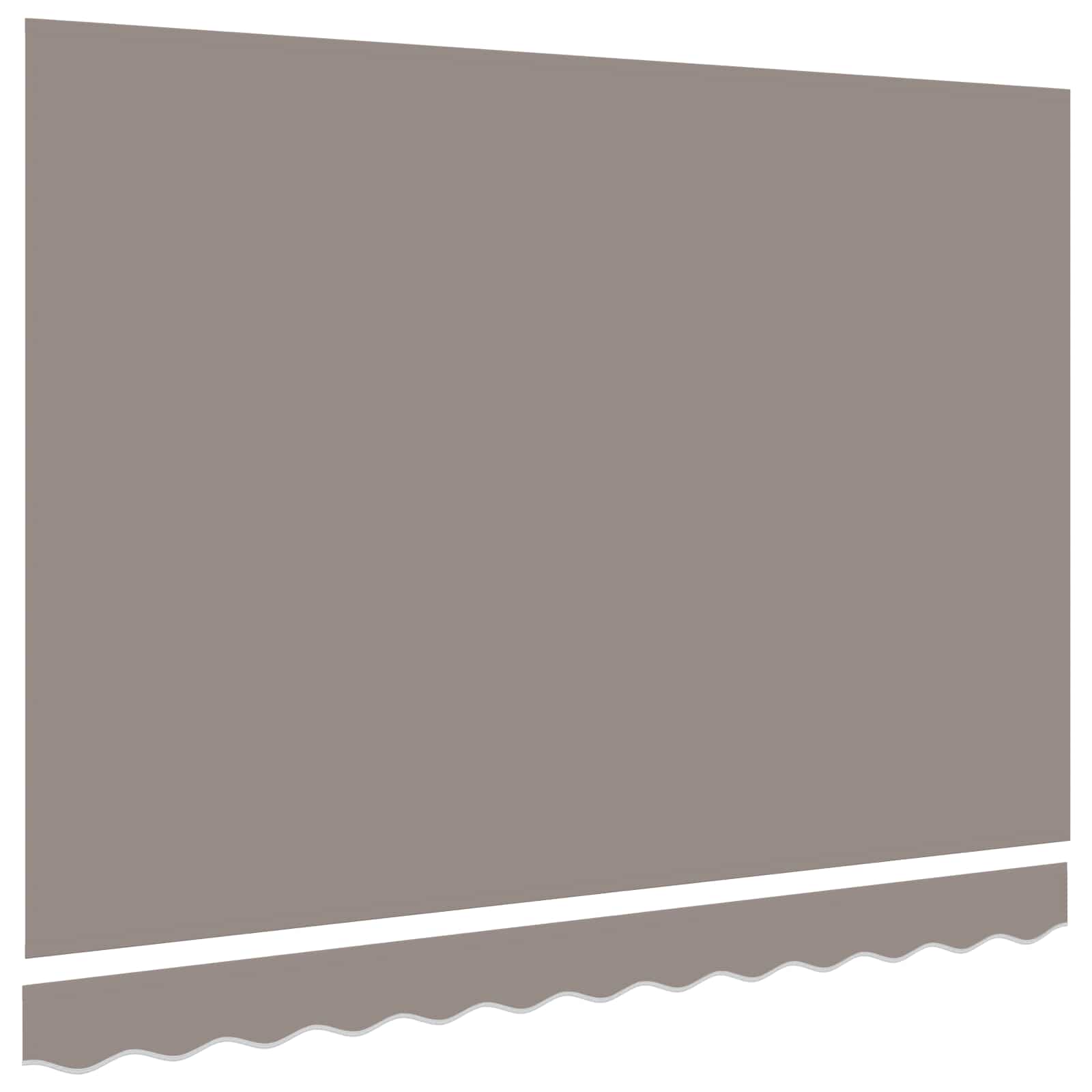vidaXL Awning Canopy Replacement for 3x2.5 m Light Grey Polyester 3